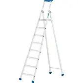 Little Jumbo 1223750108 Maxibat 2375 Trap - Enkel - Aluminium - 1 X 8 Treden - Max. Werkhoogte 3,82m