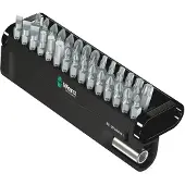 Wera Bit-Check 30 Metal 1 05057434001 Bitset 30-delig Plat, Kruiskop Pozidriv, Kruiskop Phillips, Inbus, Binnen-T-profiel