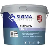Sigma Stainaway Matt | Isolerende Muurverf en Plafondverf 10 LTR - Lichte kleur|2