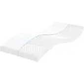 vidaXL Schuimmatras Wit 90x190 cm 7-Zone Hardheid 20 ILD