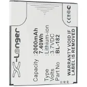 123accu Gsmart BL-182 accu (2000 mAh, huismerk)