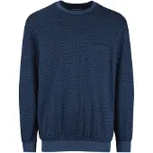 Schiesser Pyjama lang 'Comfort Essentials' blauw / enziaan