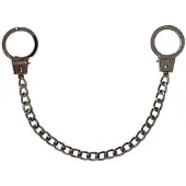 Banned - Chained Mini Handcuffs Charm Sleutel/broekketting - Grijs