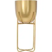 COSY&TRENDY Cosy @ Home Bloempot Goud Rond Metaal 15,5x15,5xh30