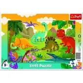 Trefl Dinosaurussen Legpuzzel - 15 stukjes - Vanaf 3 jaar