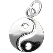 MOOYE ® - Collectie Zilveren Yin Yang open ketting hanger