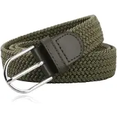 LGT JWLS Herencanvasriem - Elastisch, Groen-100cm