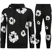 Top Star Dik geweven trainingspak met bloemenprint all over print bloemenpak