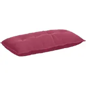 vidaXL Rugkussen Wijnrood 100 x 50 cm Corduroy stof