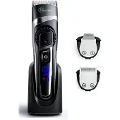 Hatteker 3-in-1 Tondeuse – Professionele Haarknipper, Baardtrimmer en Precisietrimmer – LED Display