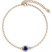 MYC Paris Geboortesteen armbanden - Roségoud en marineblauw