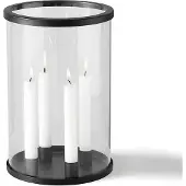 Dulaire Design Kandelaar Glas Zwart