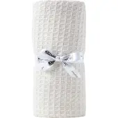 Homescapes - Wafel babydeken - 100% biologisch katoen - naturel - 125x150 cm