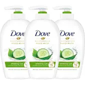 Dove Moisturising Hand Wash – Refreshing Care – 250 ml – 3-pack – Komkommer & Groene Thee