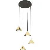 Emibig ELIT 4 Hanglamp Goud/Zwart GX53 - Stijlvol en Modern