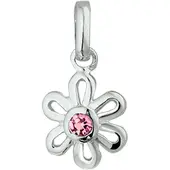 The Jewelry Collection Zilveren Hanger bloem zirkonia 1016815