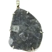 MOOYE ® - Collectie Zilveren Chalcedoon edelsteen vrije vorm XL hanger