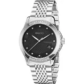 Gucci YA126408 G-Timeless zwarte wijzerplaat Unisex horloge