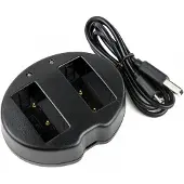 123accu FujiFilm BC-W126 / NP-W126 / NP-W126S USB Dubbellader (huismerk)