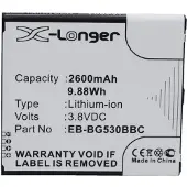 123accu Samsung EB-BG530BBC / EB-BG530BBE accu (2600 mAh, huismerk)
