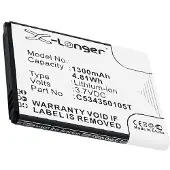 123accu Blu C534350105T accu (1300 mAh, huismerk)