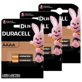 Duracell AAAA / MN2500 / LR61 Alkaline Batterij (6 stuks)