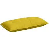 vidaXL Rugkussen Geel 100 x 50 cm Corduroy stof