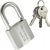 Handmet Roestvrijstalen Hangslot 30mm met 3 Sleutels