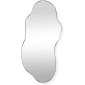 Sensahome Luciano Wandspiegel – Organische Spiegel – Asymmetrisch Design – 120x60 cm – Goud