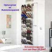 InnovaGoods Schoenenorganizer voor aan Deur Geschikt voor 35 Paar