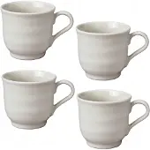 IKEA SANDSKÄDDA Mokken Beige 270 ml - Set van 4