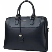 Puccini Dames Laptoptas Zwart met Sleutelhanger - Elegante aktetas