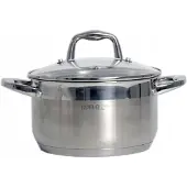 Odelo Velio Kookpan met Deksel - 3.4L, 20cm, RVS
