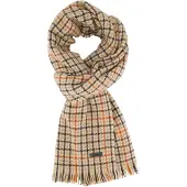 Pierre Cardin Sjaal beige wol geruit