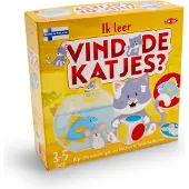 Tactic Ik Leer: Vind de Katjes – Bordspel – Educatief – Zoek en Vind Spel met Katjes – 2 tot 4 Spelers – Vanaf 3 Jaar