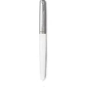 Parker Jotter Originals-vulpen | Klassieke witte afwerking | Medium penpunt | Blauwe inkt