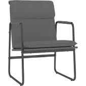 vidaXL Loungestoel 55x64x80 cm kunstleer grijs