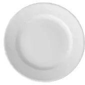 Hendi Snack Bord Plat Porselein | 28 cm (6 stuks)
