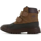Shoesme waterproof leren enkelboots cognac Bruin Jongens Leer Meerkleurig - maat 32