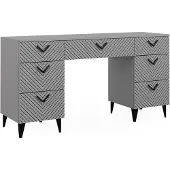 Vicco Anett Bureau – 150 x 45 cm met 7 laden Grijs