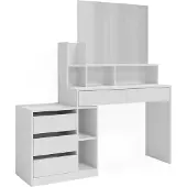 Vicco Anja Bureau – 139.8 x 40 cm met laden Wit