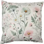 Clayre & Eef Kussenhoes 45x45 cm Beige Polyester