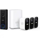 Eufy Eufycam Nachtzicht C30 2K FHD Video Deurbe+ 2C 3pcs Draadloze Beveiligingsset - Bundel