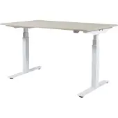 Schaffenburg Zit Sta Bureau - Plus Elek 160x80 krijtwit - wit frame