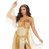 Leg avenue - Golden Goddess Kostuum - M - Goudkleurig