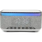 Inter Sales CRQ-225 Wekkerradio FM Bluetooth, MP3, SD, FM, AUX Draadloos opladen, Wekfunctie Grijs