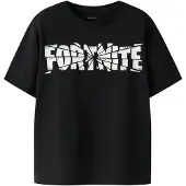 Name it Shirt 'NKMJAMBA FORTNITE' zwart / wit