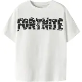 Name it Shirt 'NKMJAMBA FORTNITE' zwart / wit