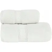 Markizeta Luxe Katoenen Badhanddoek Rodos 70x140cm - Dik & Pluizig 500GSM Wit