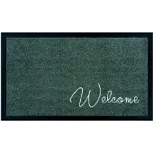 Hanse Home Merkloos Instap mat WELCOME GREEN 45x75 cm, Antislip